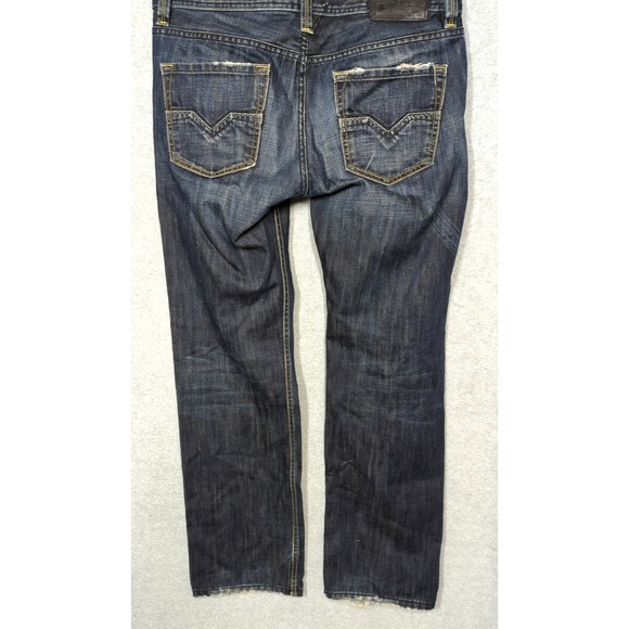 Vtg '07 Diesel Jeans Men 33x32 LARKEE Italy Whiskers Button Fly Hipster Cool Guy - Picture 4 of 9